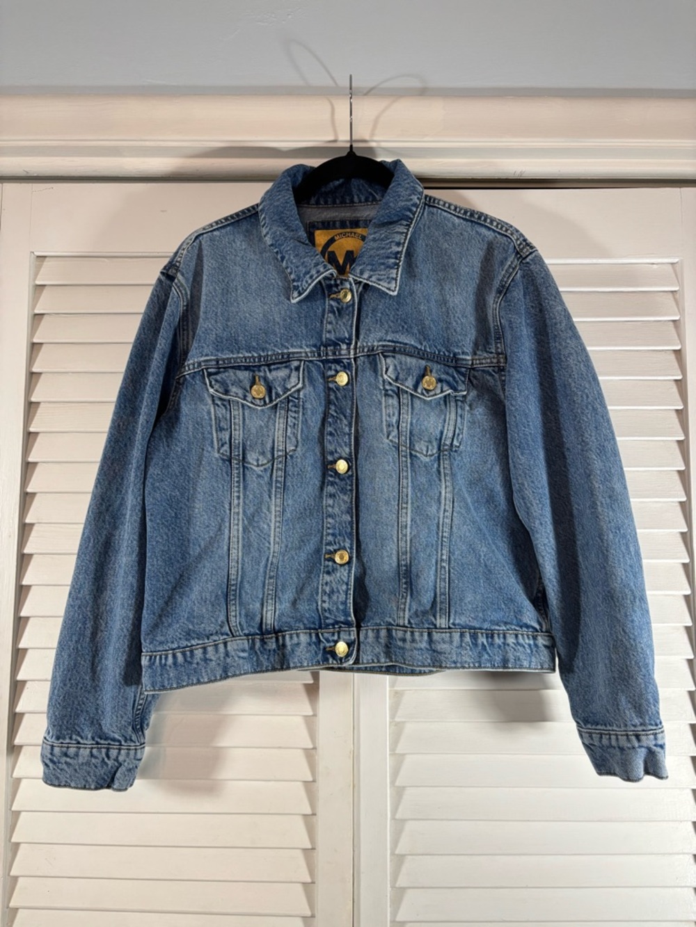 Michael Kors Women’s Denim Jacket Button Front XL